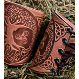A Pair of Leather Archery Yggdrasil World Tree with Celtic design